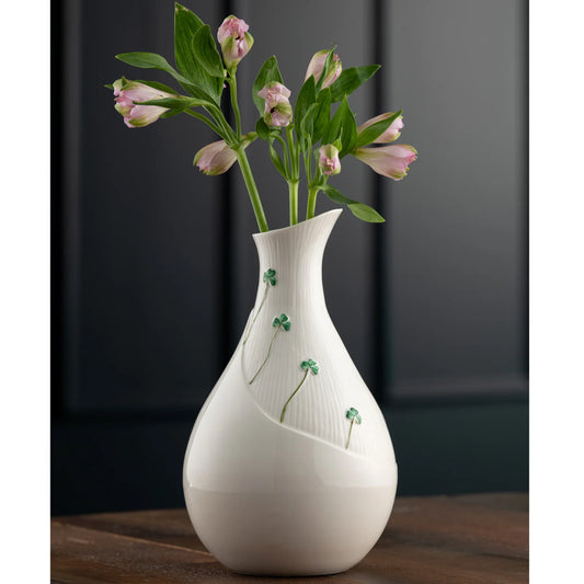 Belleek Classic Shamrock Meadow 10" Vase