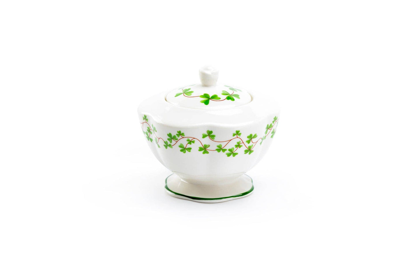 Shamrock Fine Porcelain Sugar and Creamer Set