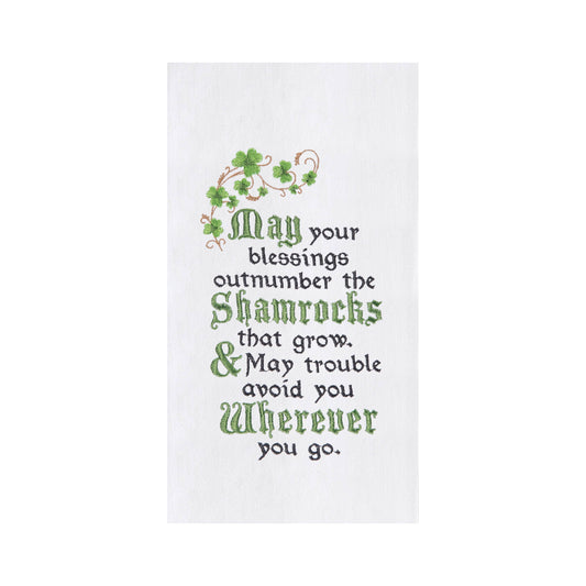 St. Patrick's Day Outnumber The Shamrocks Kitchen Towel