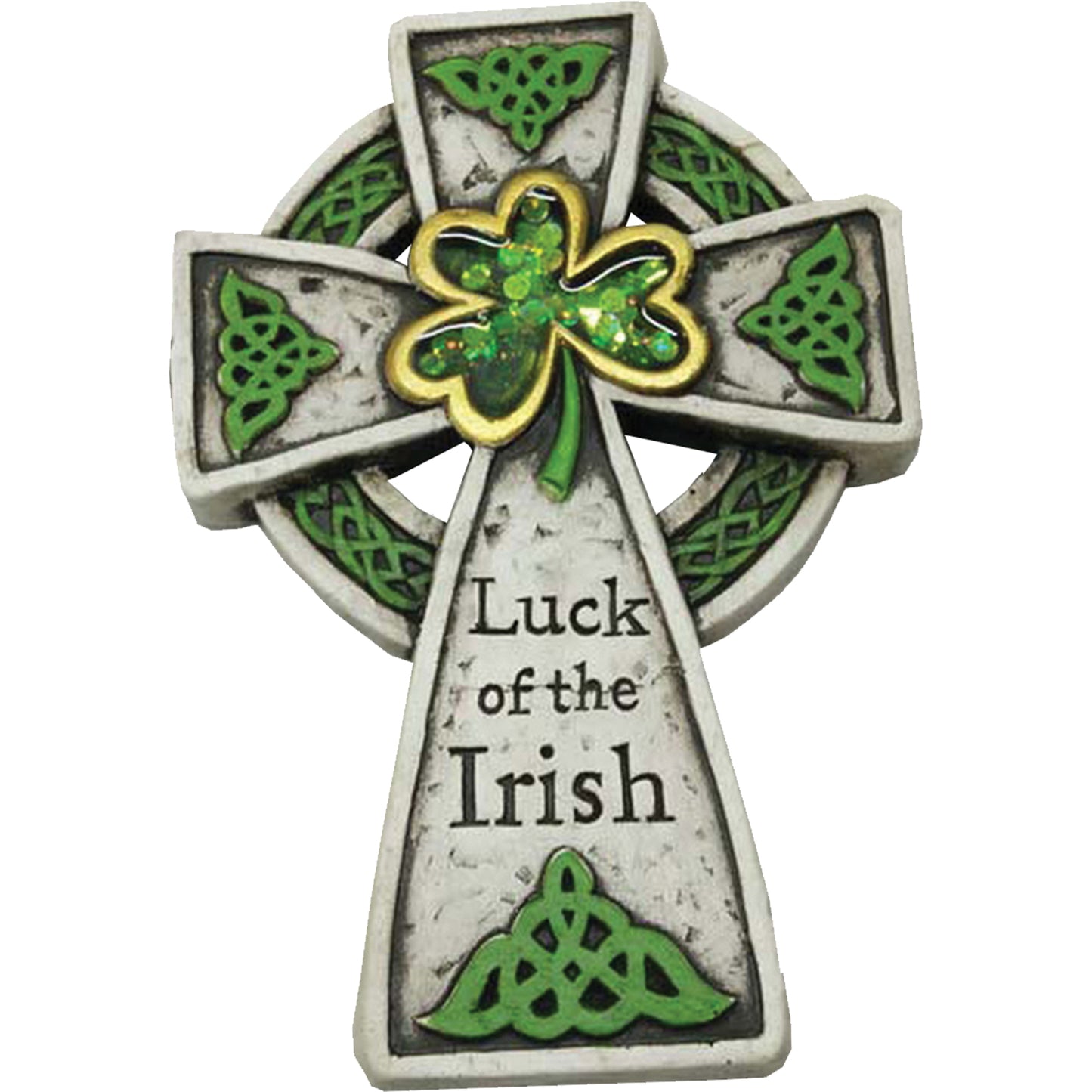 Cement "Luck of the Irish"  Celtic Cross