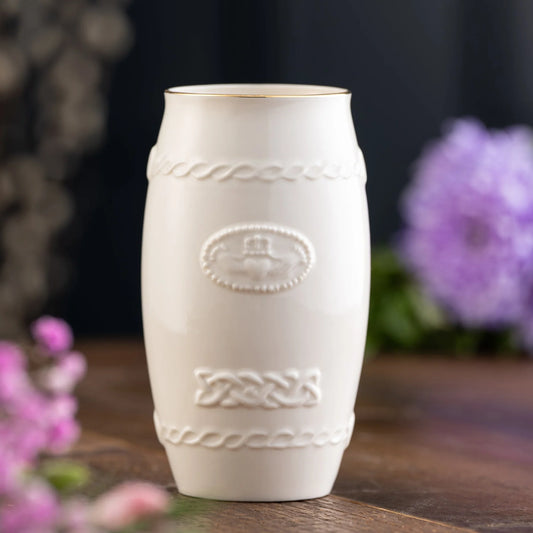 Belleek Classic Claddagh Spill Vase