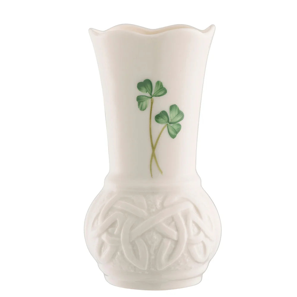 Belleek Classic Handcrafted Durrow Mini Vase