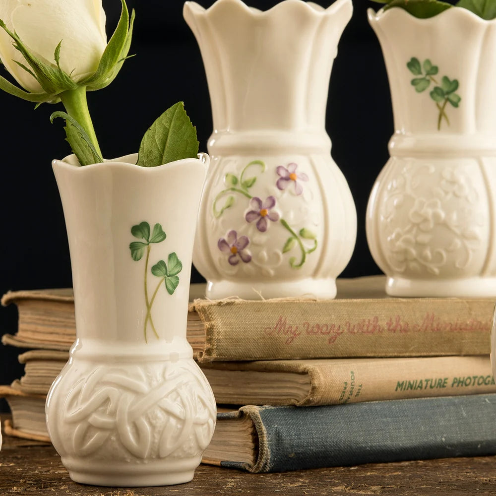 Belleek Classic Irish Flax Mini Vase
