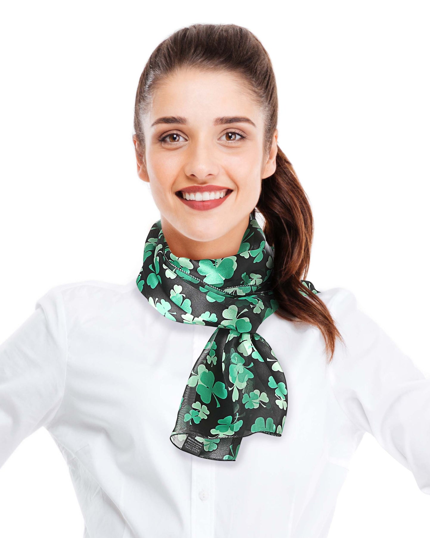 St. Patrick's Day Theme Scarf - Silk Feeling Scarf