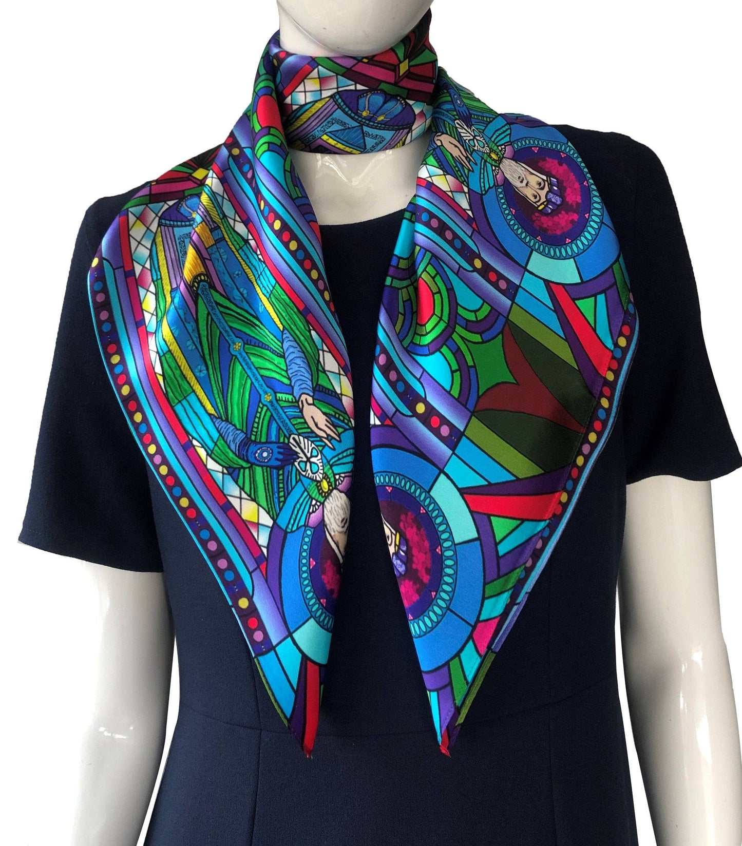 St. Patrick Colourful Silk Scarf