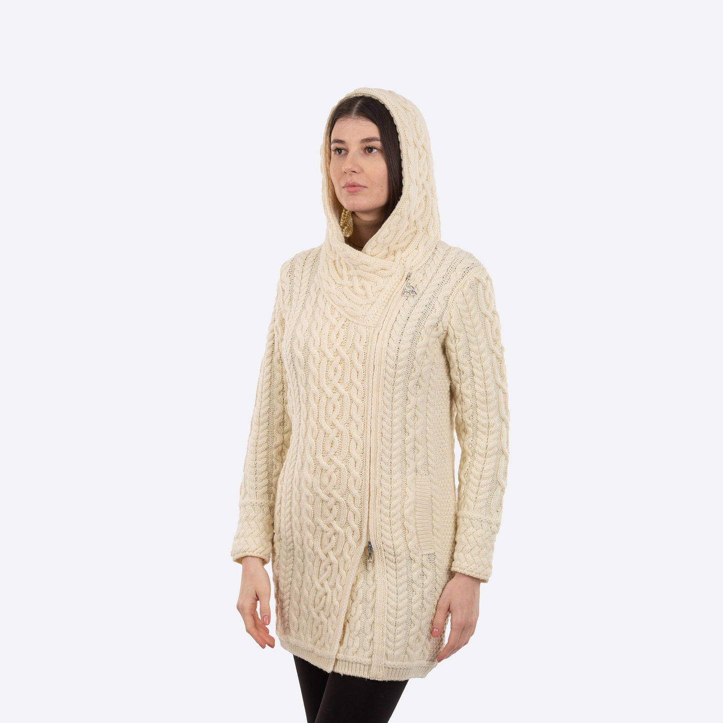 Cable Knit Aran Coat - 2 Color Variations