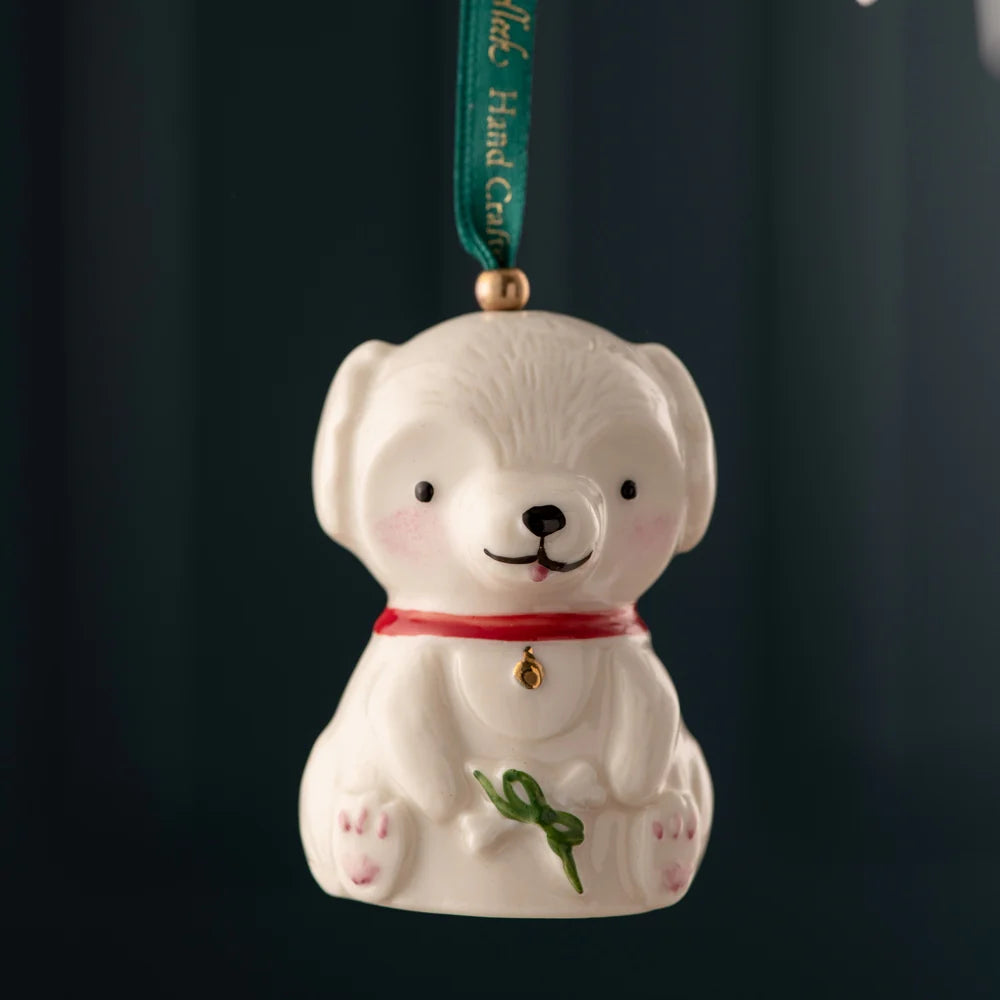 Belleek Doggie Ornament
