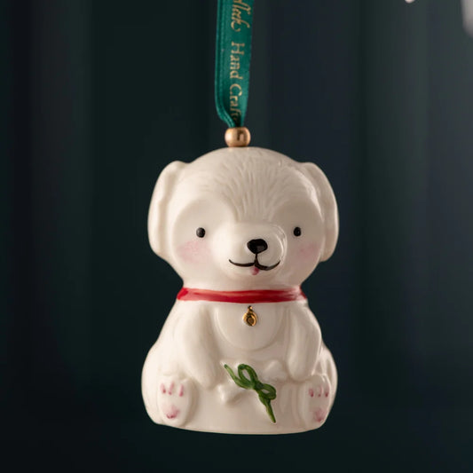 Belleek Doggie Ornament