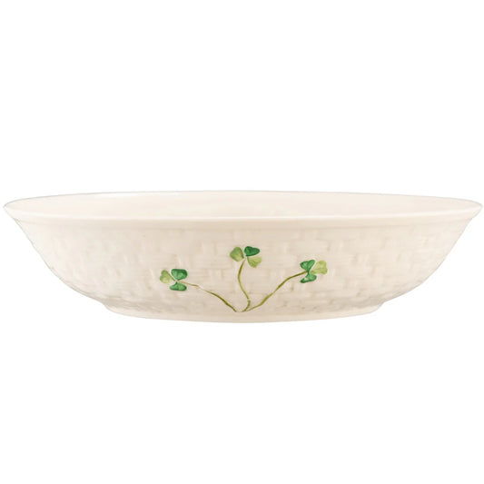 Belleek Shamrock Pasta Bowl