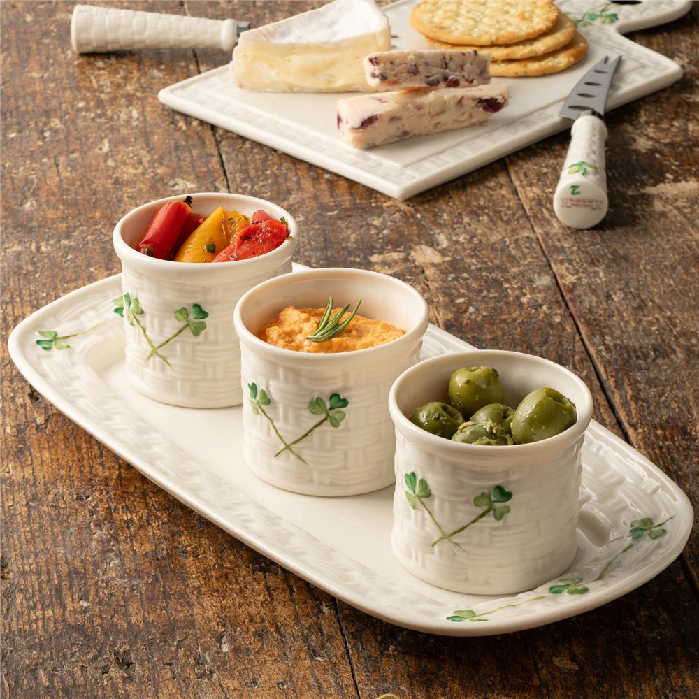 Belleek Shamrock Tapas set