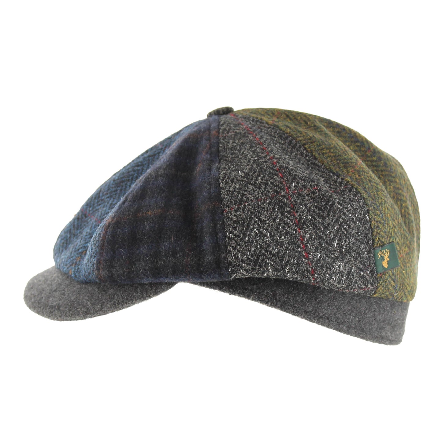 Men's 100% Tweed Driving Cap Patch