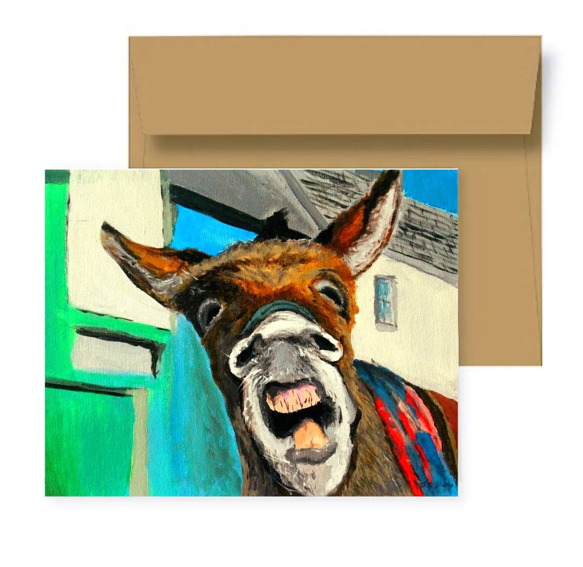 The Dingle Donkey -Greeting Card/Handmade