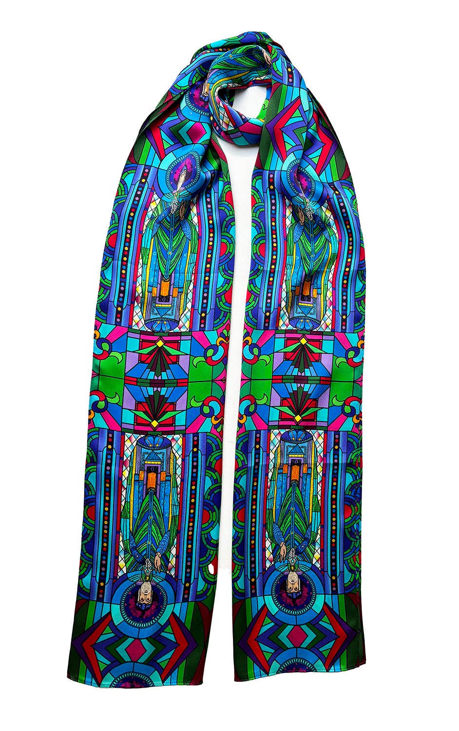 St. Patrick Colourful Silk Scarf