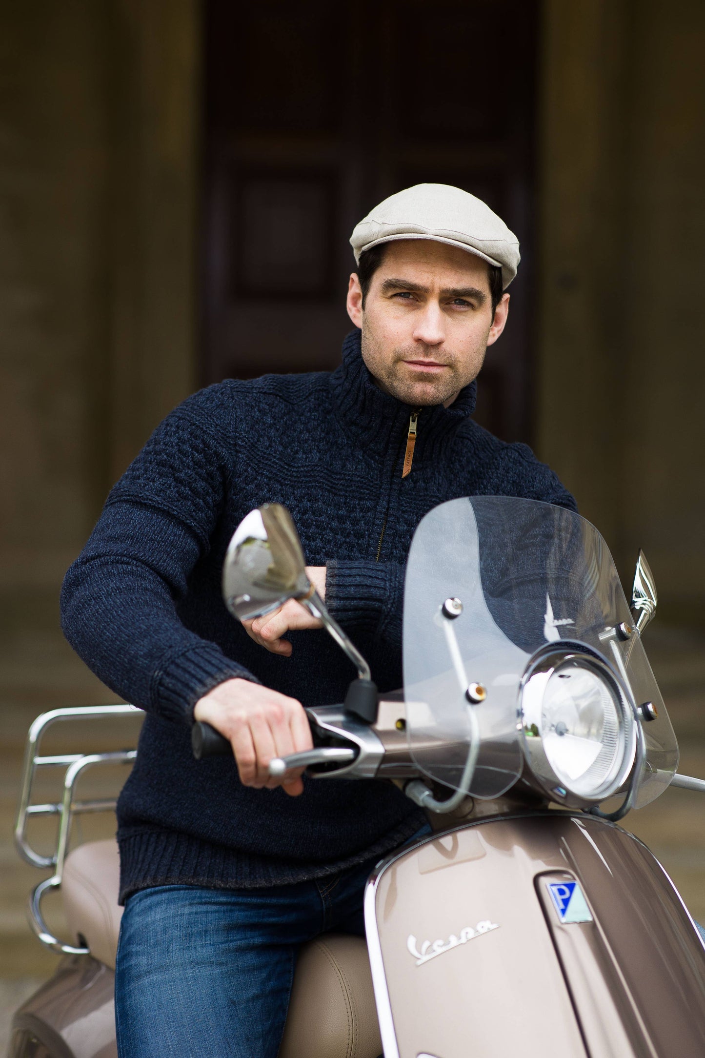 Mucros Trinity Linen Natural Cap