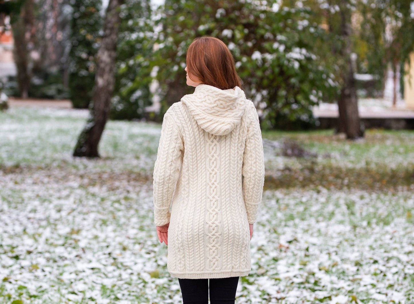 Cable Knit Aran Coat - 2 Color Variations