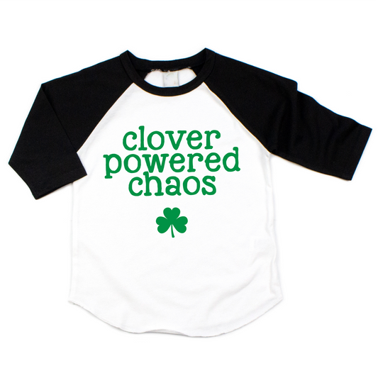 Clover Powered Chaos Kids Raglan