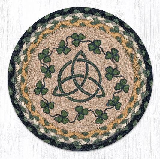 Round Shamrock Trintiy Trivet/Placemat-Knot : 10"