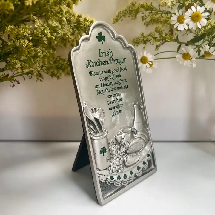 irish kitchen prayer plaque