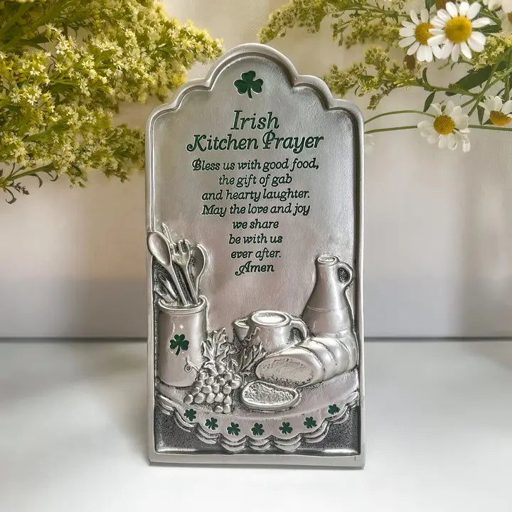 irish kitchen prayer plaque