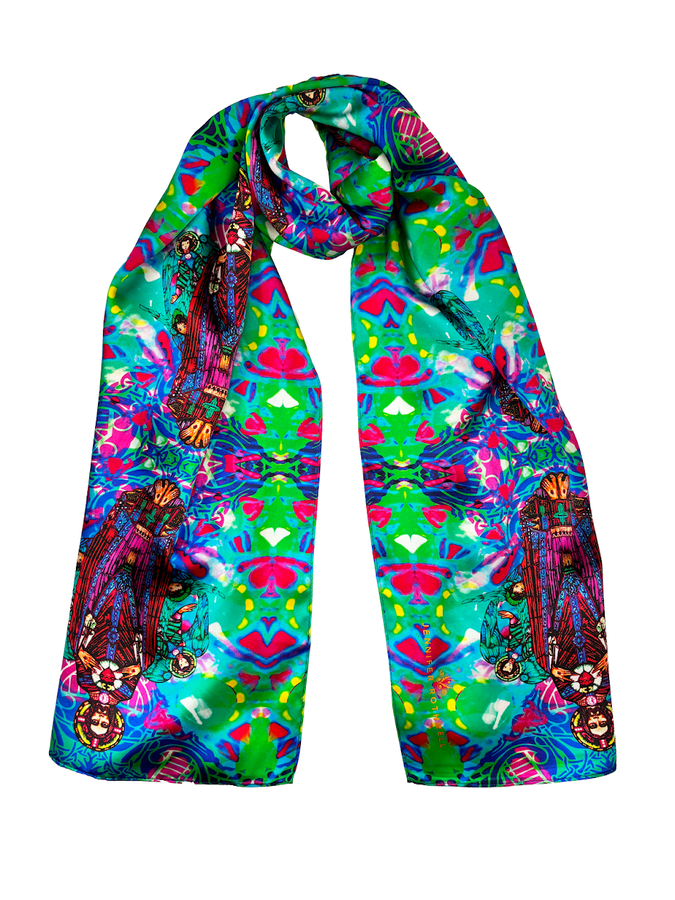 Sacred Heart Silk Scarf