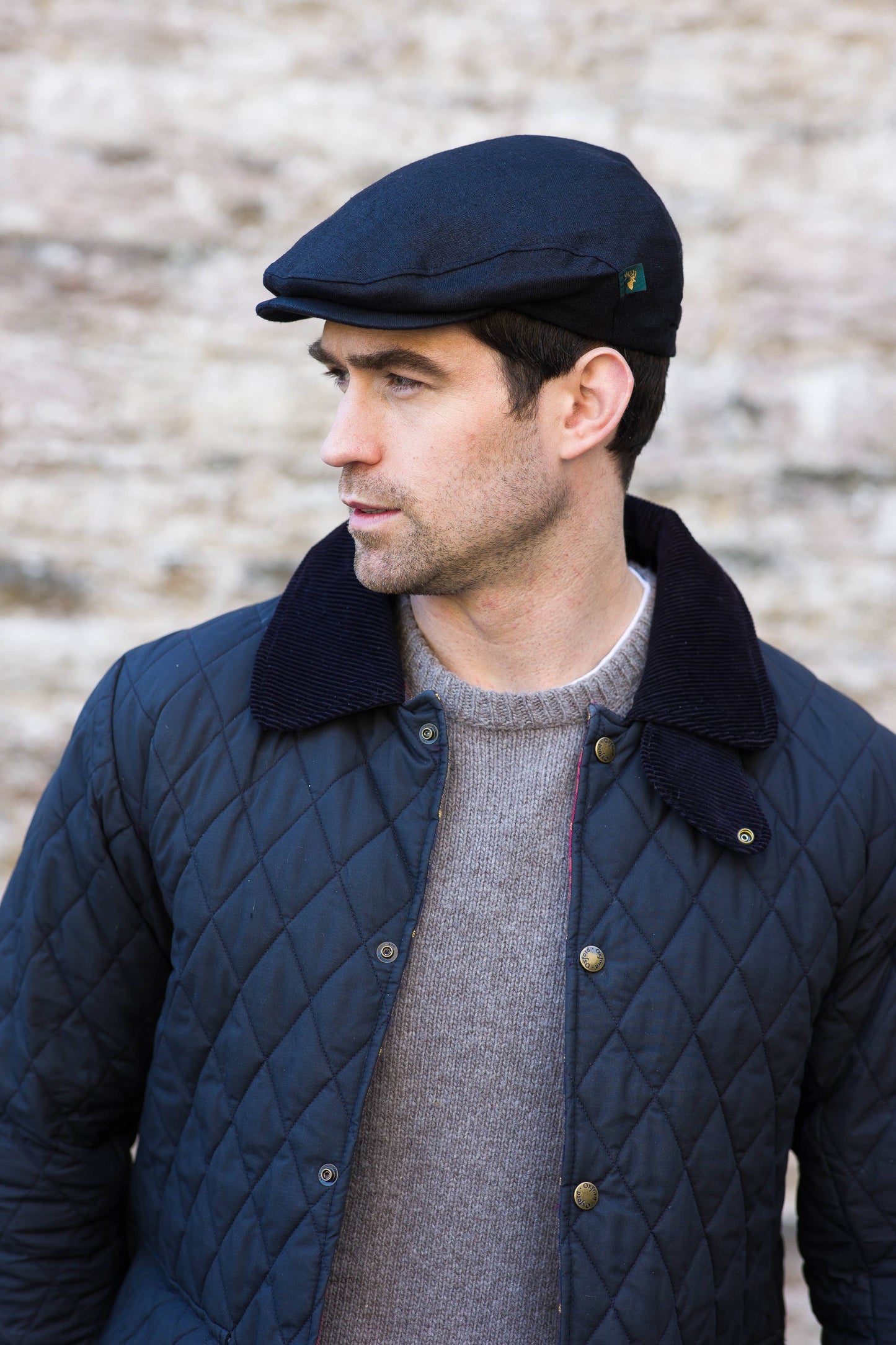 Mucros Trinity Linen Black Cap