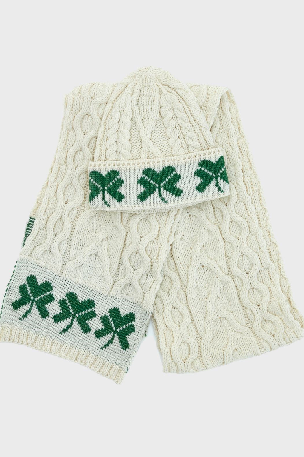 Aran Woolen Mills Shamrock Knit Hat
