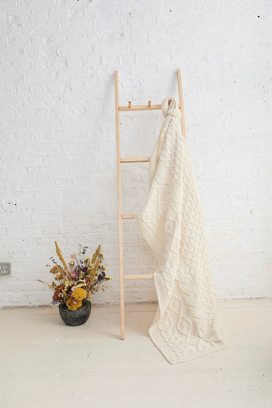 Diamonds, Honey and Cable Blanket