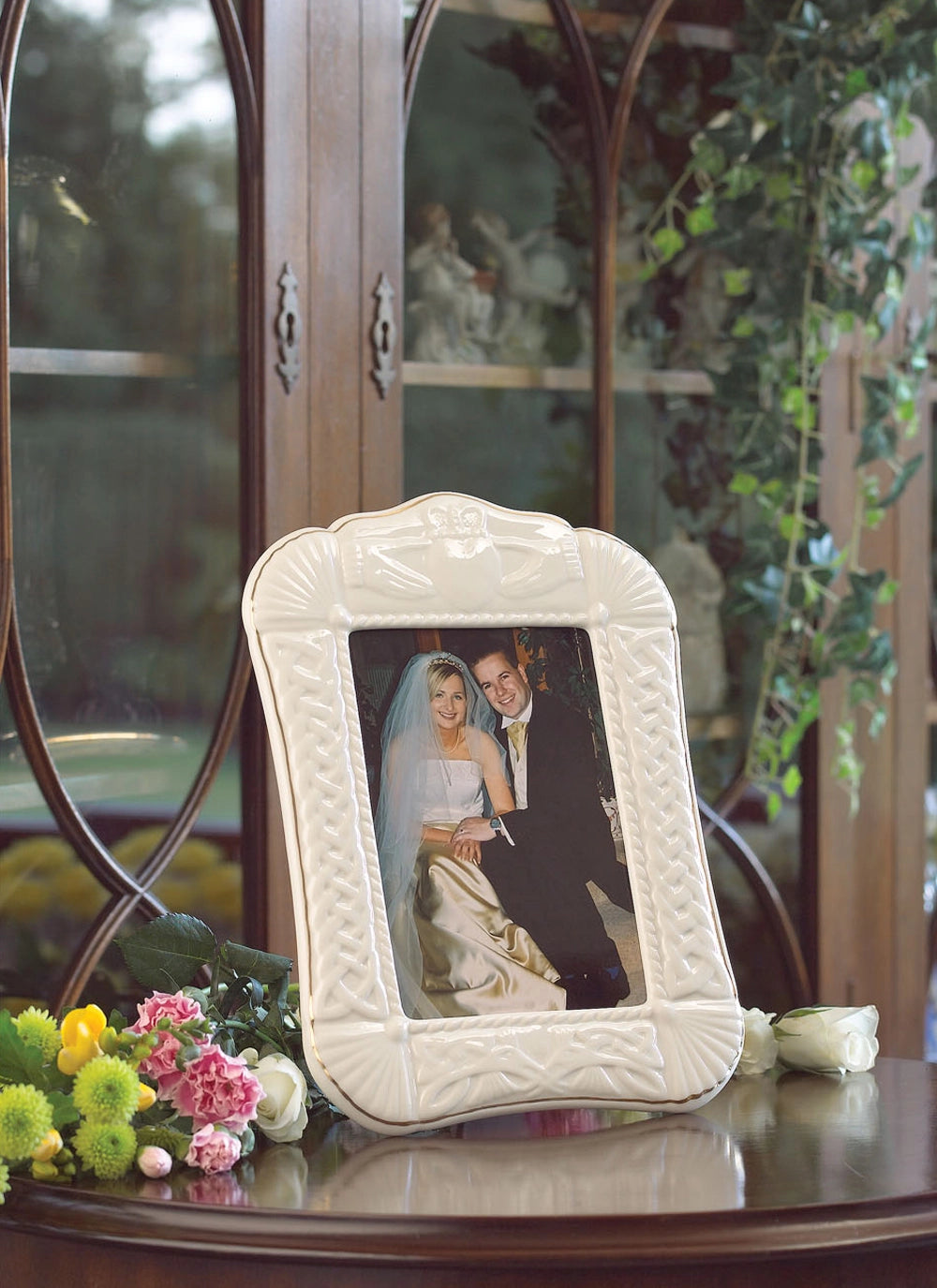 Belleek Claddagh frame 5x7
