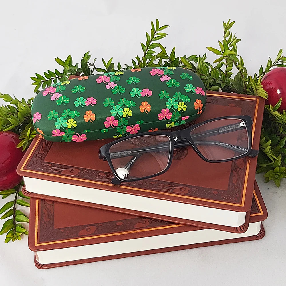 Celtic Eyeglass case-Bright Shamrock