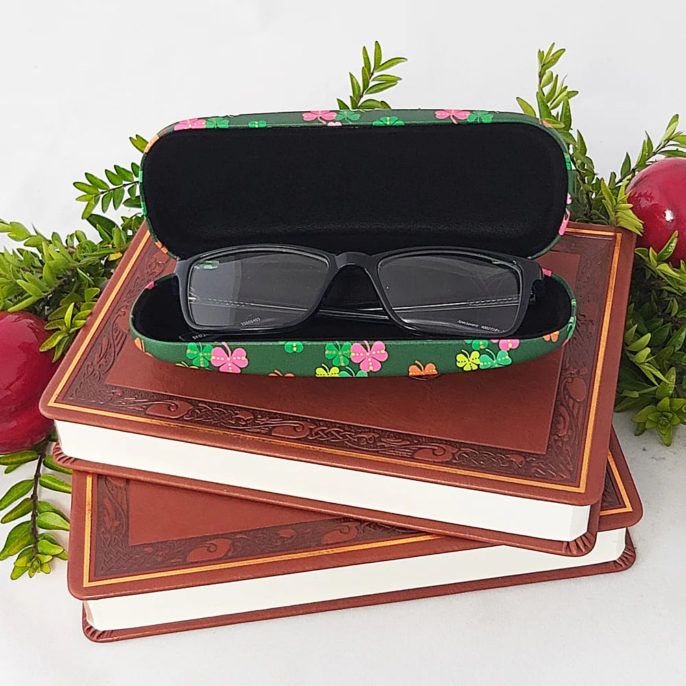 Celtic Eyeglass case-Bright Shamrock