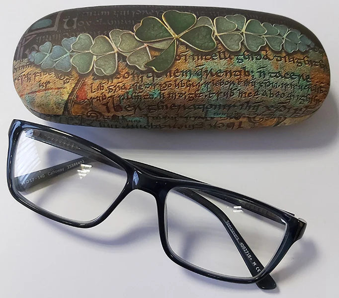 Celtic Eyeglass case-Celtic Shamrock