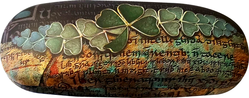 Celtic Eyeglass case-Celtic Shamrock