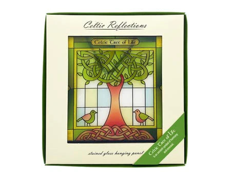 Tree of Life-Celtic Reflections glass panel