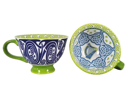 Clara Crafts Latte cup Irish Harp