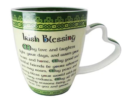 Shamrock Spiral Blessing Mug by Islandcraft