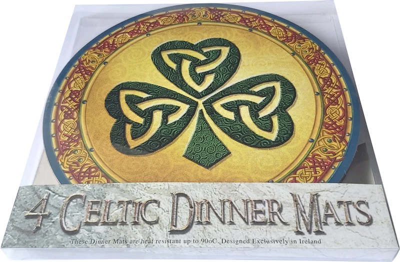 Celtic Placemat-Shamrock : set of 4