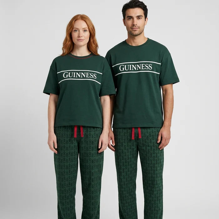 Guinness Unisex 2-Piece Pajama Set - Green