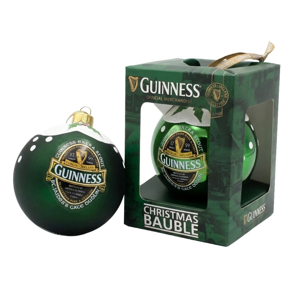 Guinness Official Merchandise Ireland Bauble - Glass Finish