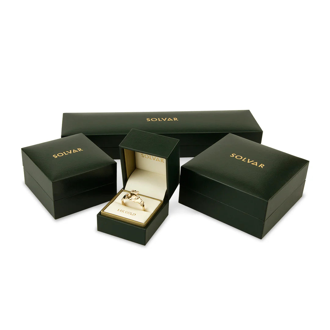Solvar 10K Gold Ladies Claddagh Ring