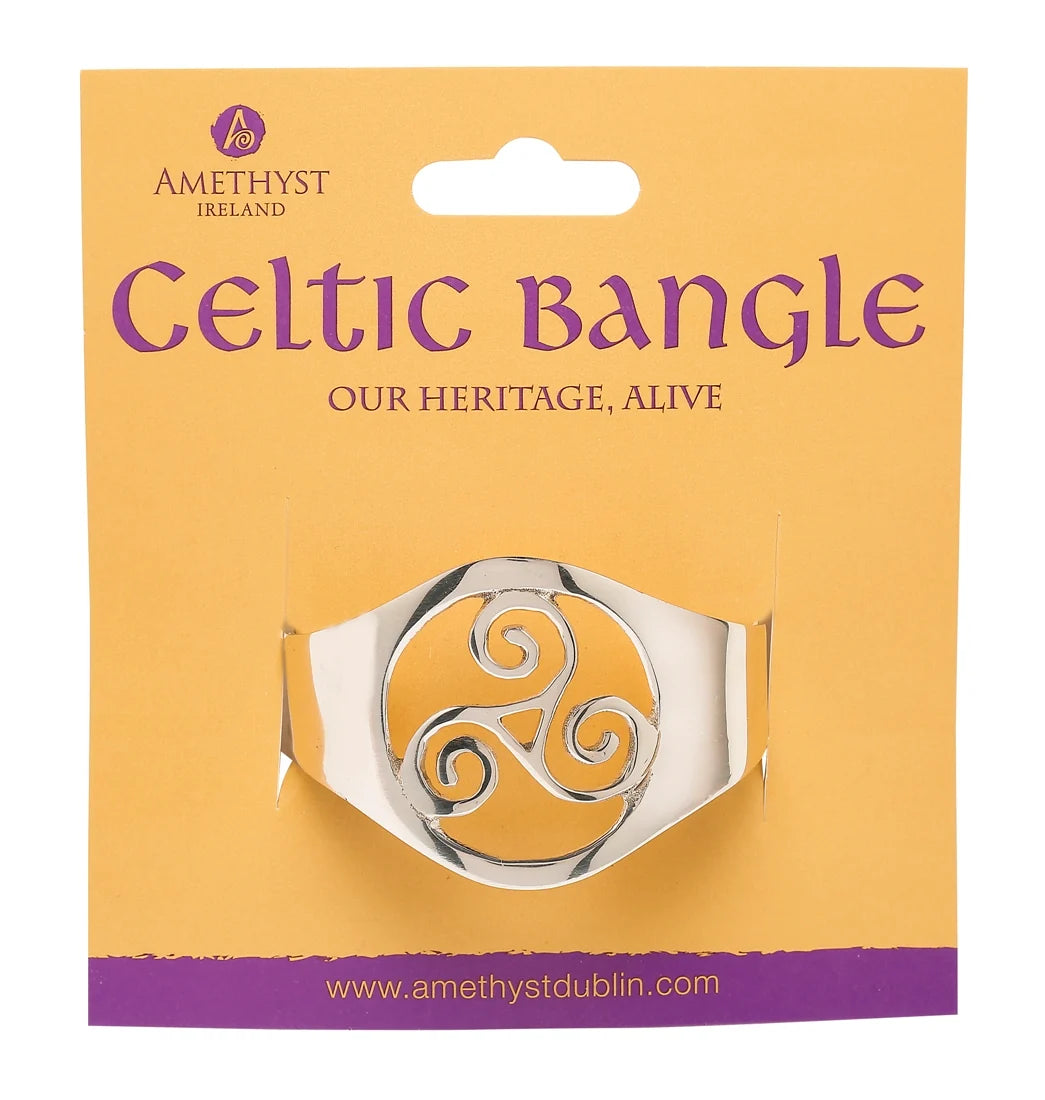 Celtic Triple Spiral Bangle