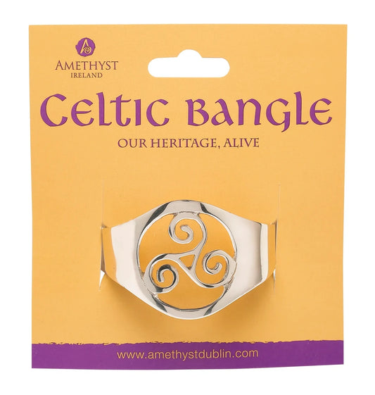 Celtic Triple Spiral Bangle