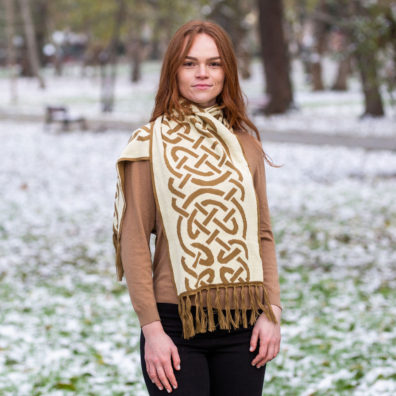 Traditional Celtic Knotwork Scarf
