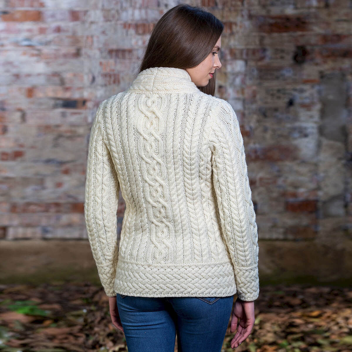 Cable Knit Side Zip Cardigan