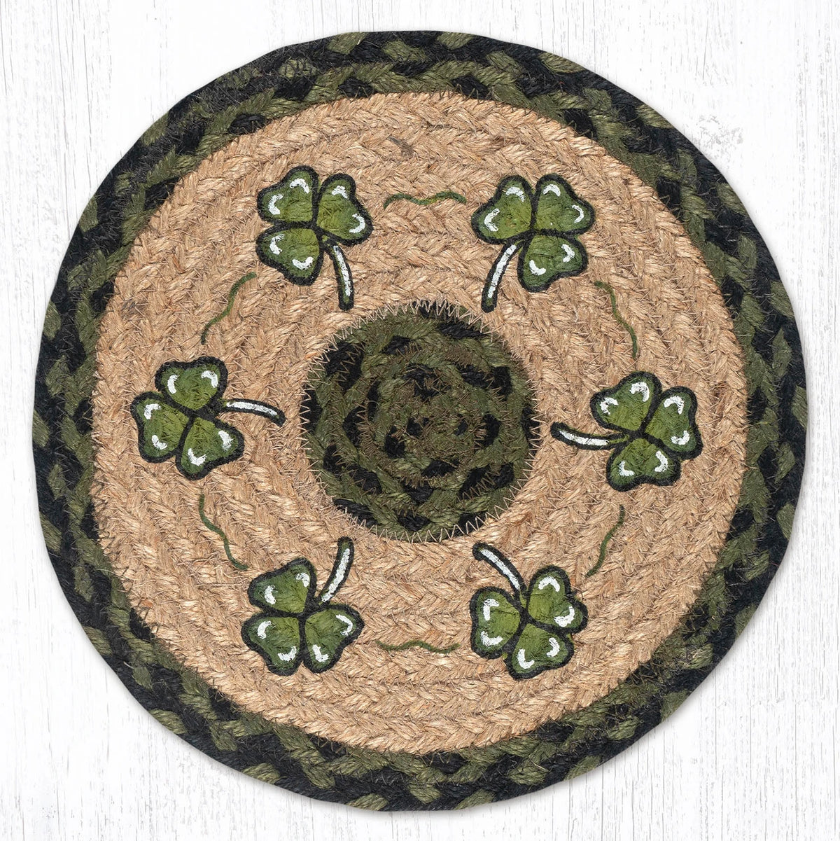 Round Shamrock Trivet/Placemat-Celtic : 10"