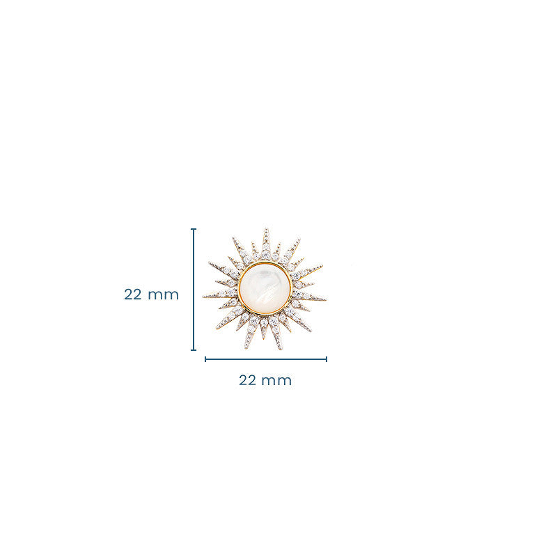 Shanore 14KT Gold Vermeil Sun Stud earrings