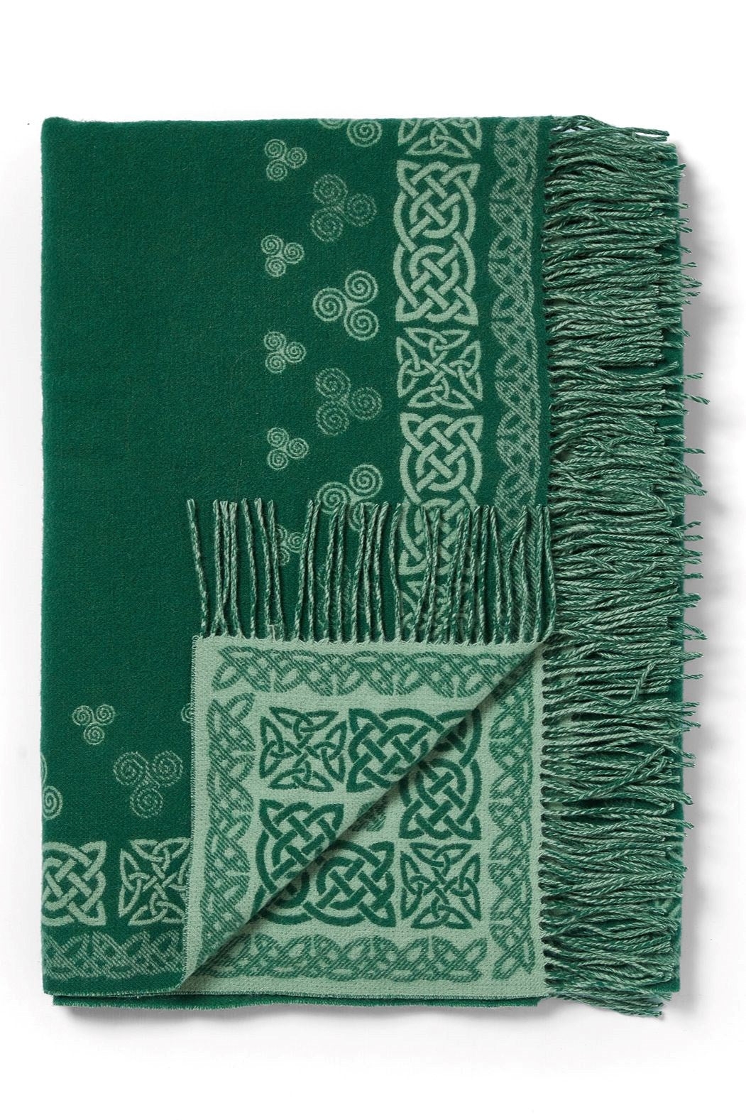 Aran Blanket with Celtic Swirl