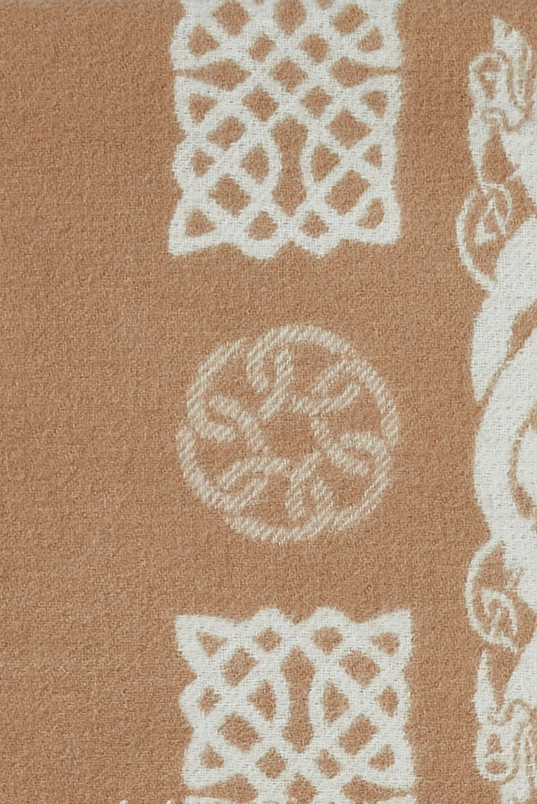Aran Shawl with Celtic Swirl