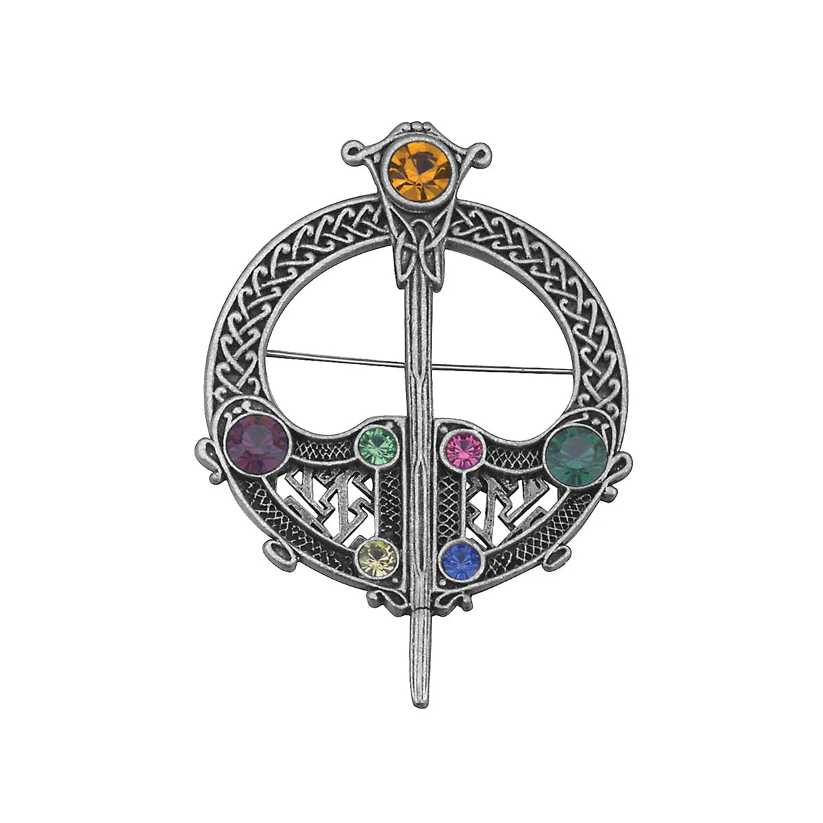 Solvar Rhodium Plated Tara Brooch
