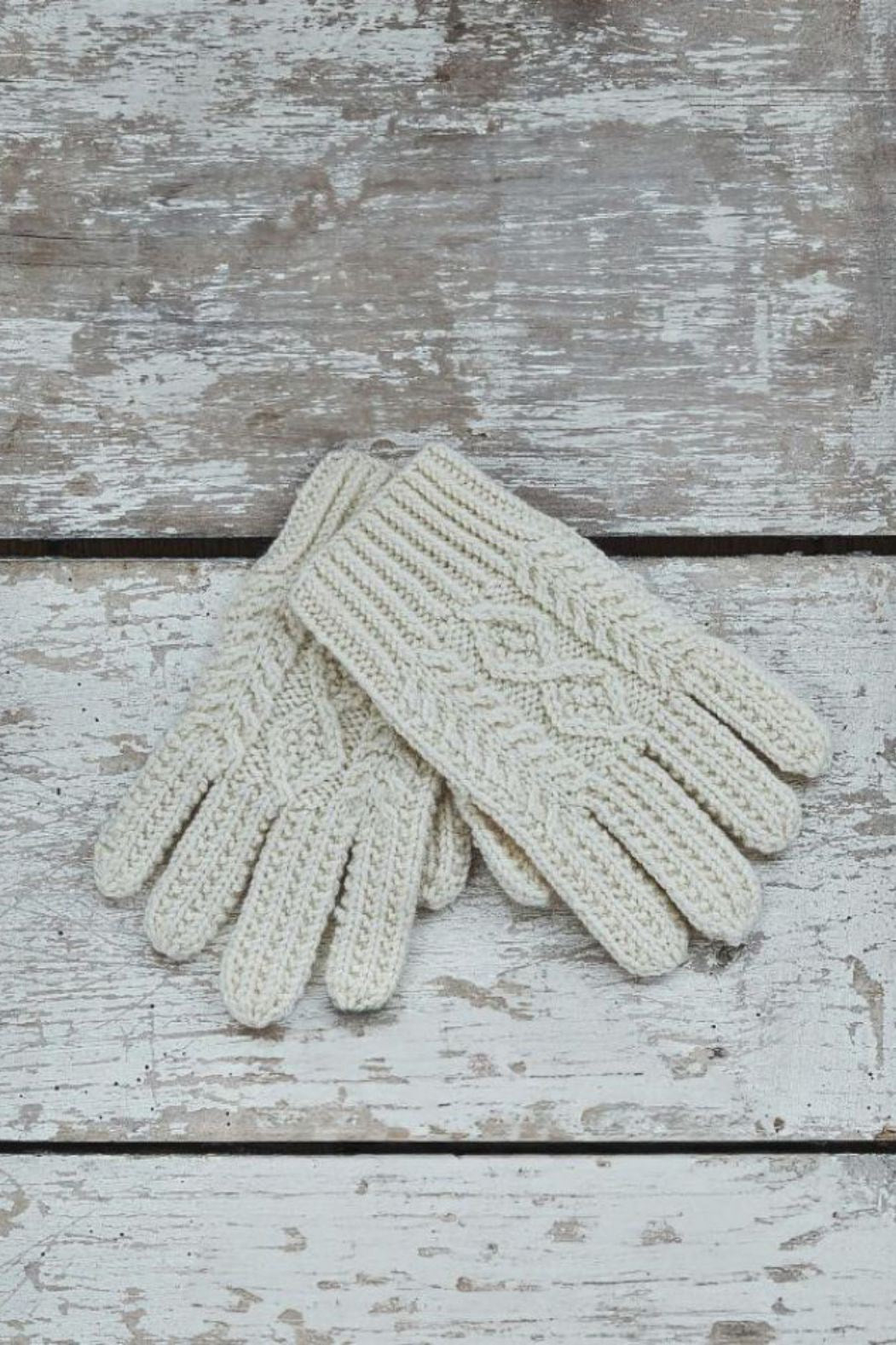 Aran Gloves Handknitted