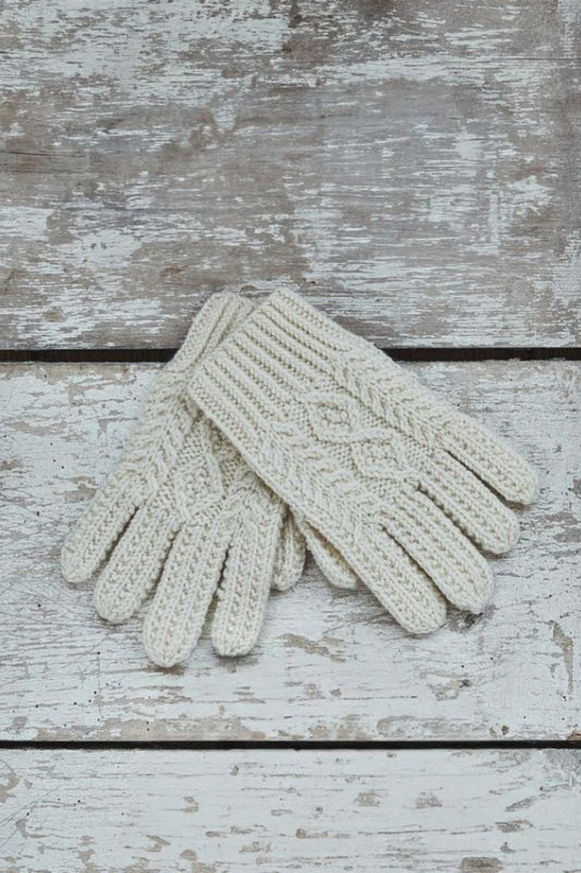 Aran Gloves Handknitted